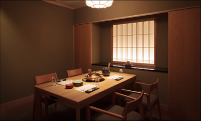 しゃぶしゃぶ・すし　八山 Private Room (Small Table Seating)