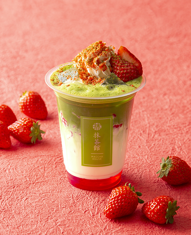 甘酸っぱいいちごと抹茶のコラボレーション！