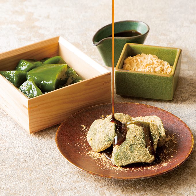 つるんともっちり！「抹茶生わらび餅」
