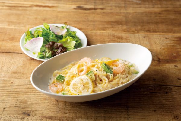 【NEW】アボカドと小エビのレモンクリームパスタ